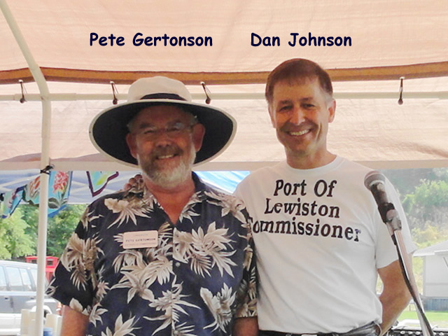 Candidate for County Commissioner Pete Gertonson and Dan Johnson Candidate for Port District Commissioner